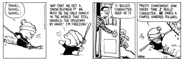 Calvin and Hobbes: It builds character